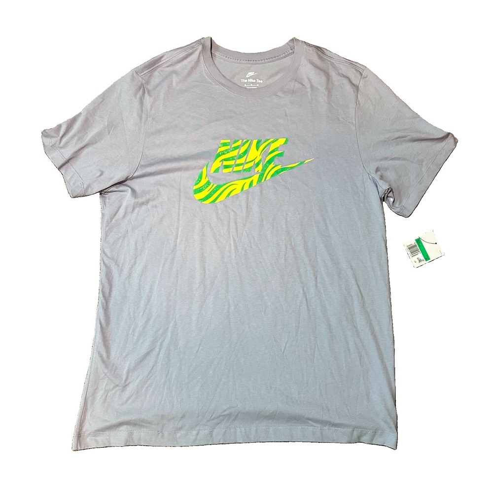 Nike Men's XL‎ NWT Indigo Haze Short Sleeve T-Shirt Lavender Green Yellow Futura